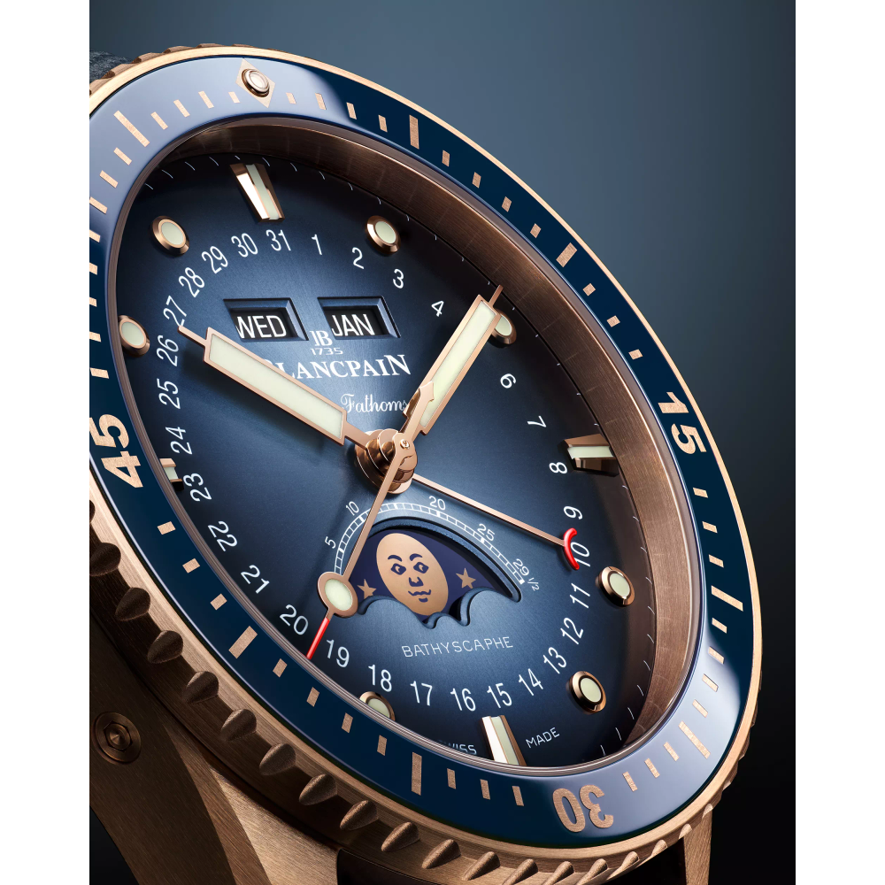 Fifty Fathoms Bathyscaphe Quantième Complet Phases de Lune