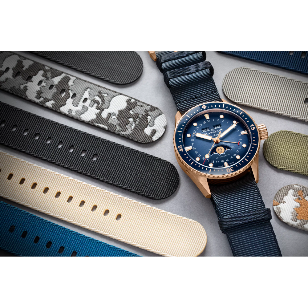 Fifty Fathoms Bathyscaphe Quantième Complet Phases de Lune