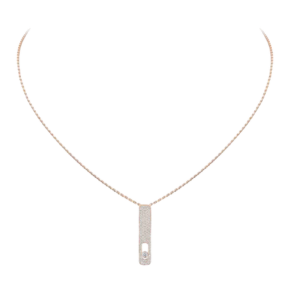 Collier pavé My First Diamond Collier Diamant Or Rose