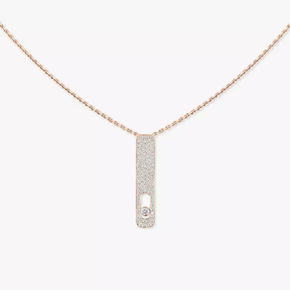 Collier pavé My First Diamond Collier Diamant Or Rose