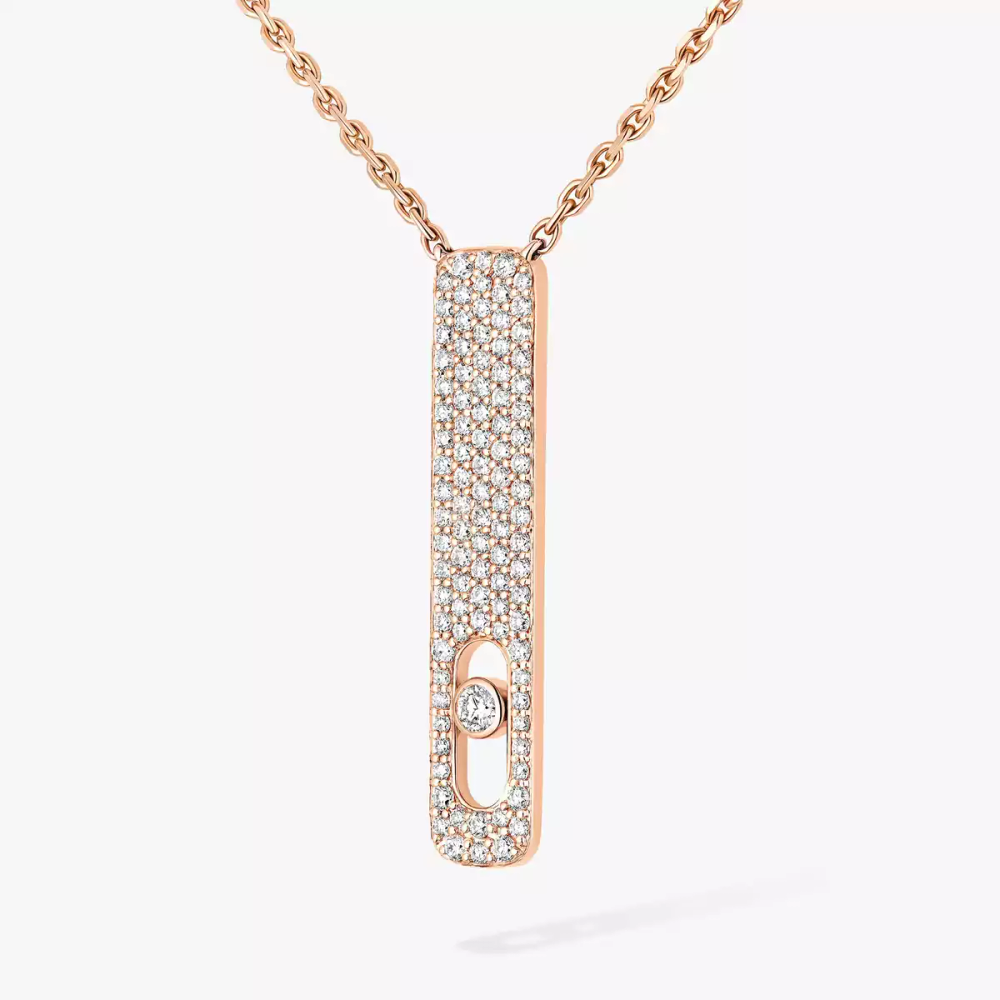 Collier pavé My First Diamond Collier Diamant Or Rose