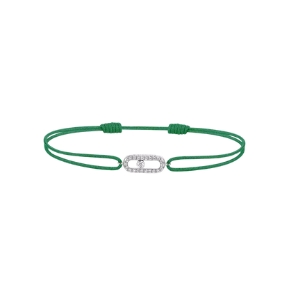 Move Uno green cord bracelet