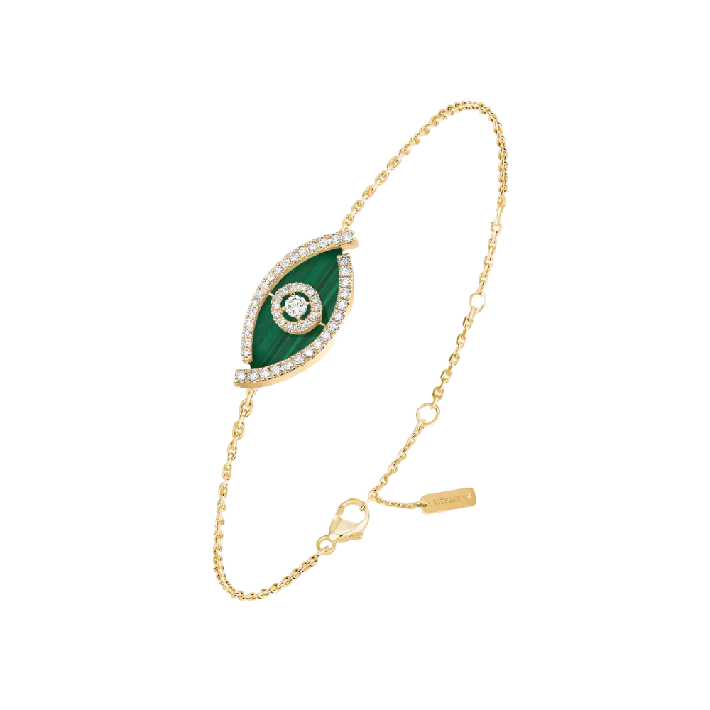 Lucky Eye malachite bracelet