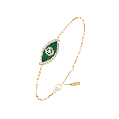 Lucky Eye malachite bracelet