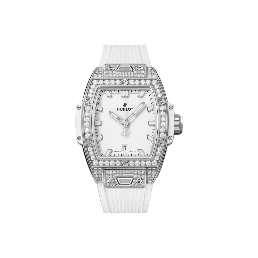 Big Bang Steel White Pavé