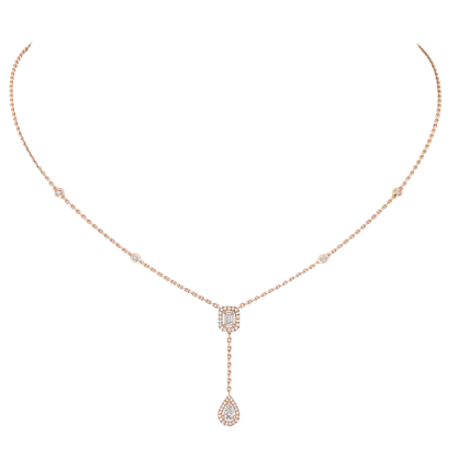 My Twin tie necklace 2x 0.10ct