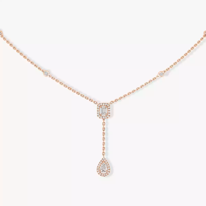 My Twin tie necklace 2x 0.10ct
