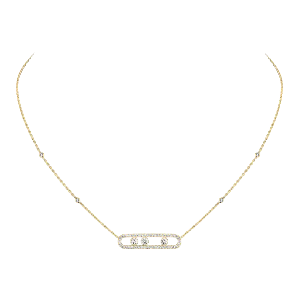 Collier pavé Move Collier Diamant Or Jaune