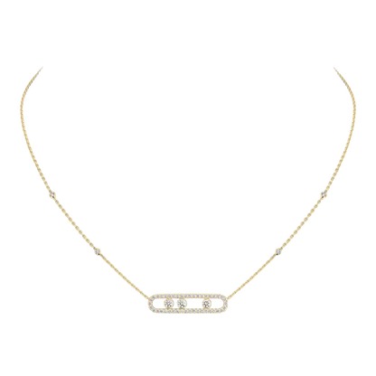 Collier pavé Move Collier Diamant Or Jaune