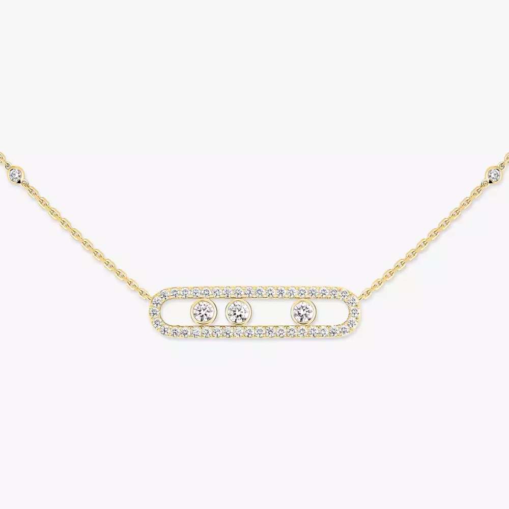 Collier pavé Move Collier Diamant Or Jaune