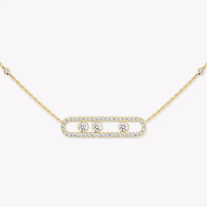Collier pavé Move Collier Diamant Or Jaune