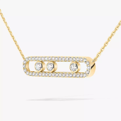 Move pavé necklace