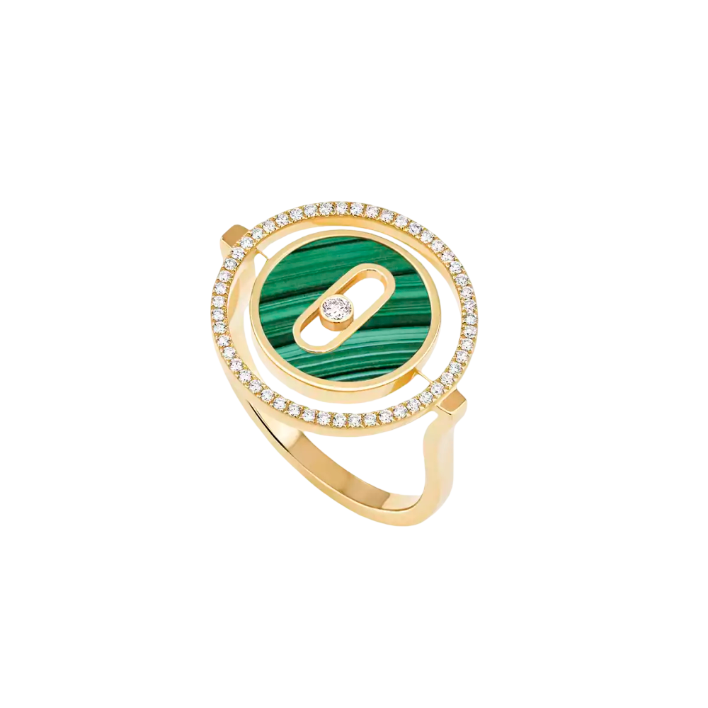 Bague malachite Lucky Move PM