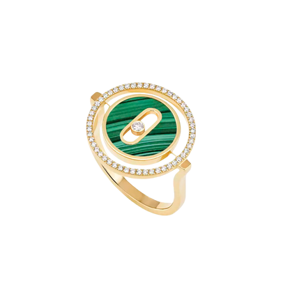 Bague malachite Lucky Move PM