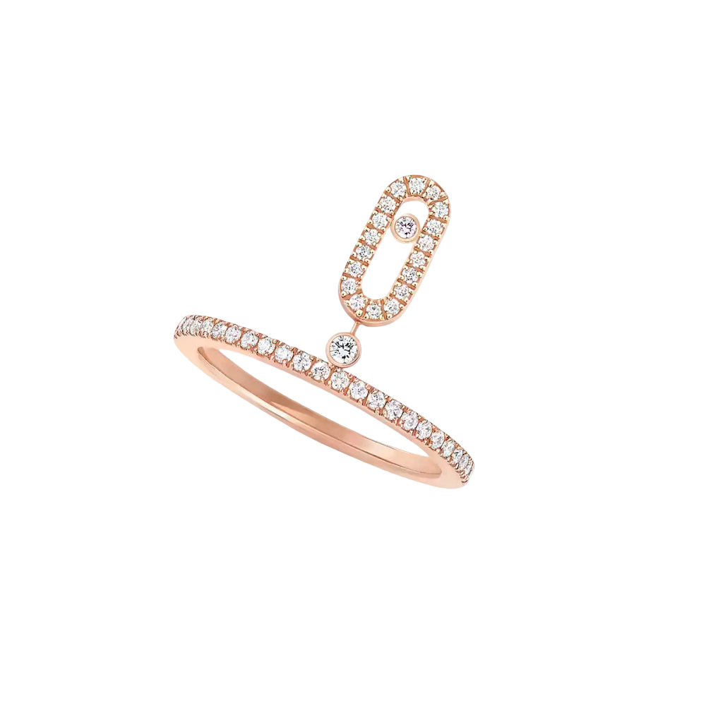 Move Uno pavé drop ring