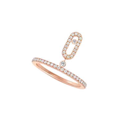 Move Uno pavé drop ring