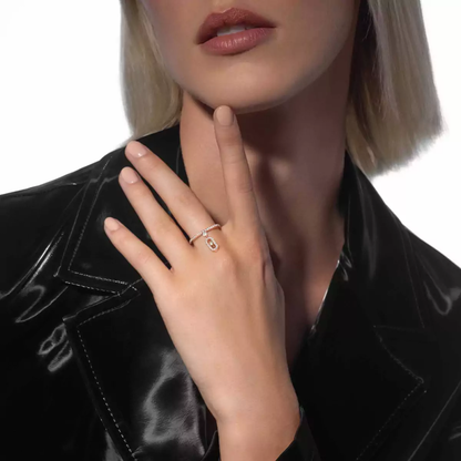 Move Uno pavé drop ring