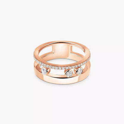 Bague Move Romane Ring Diamant Roségold