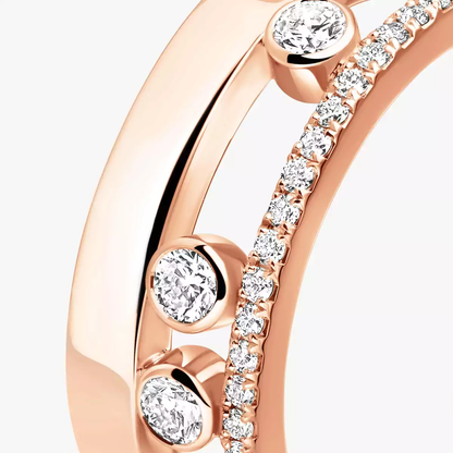Bague Move Romane Ring Diamant Roségold