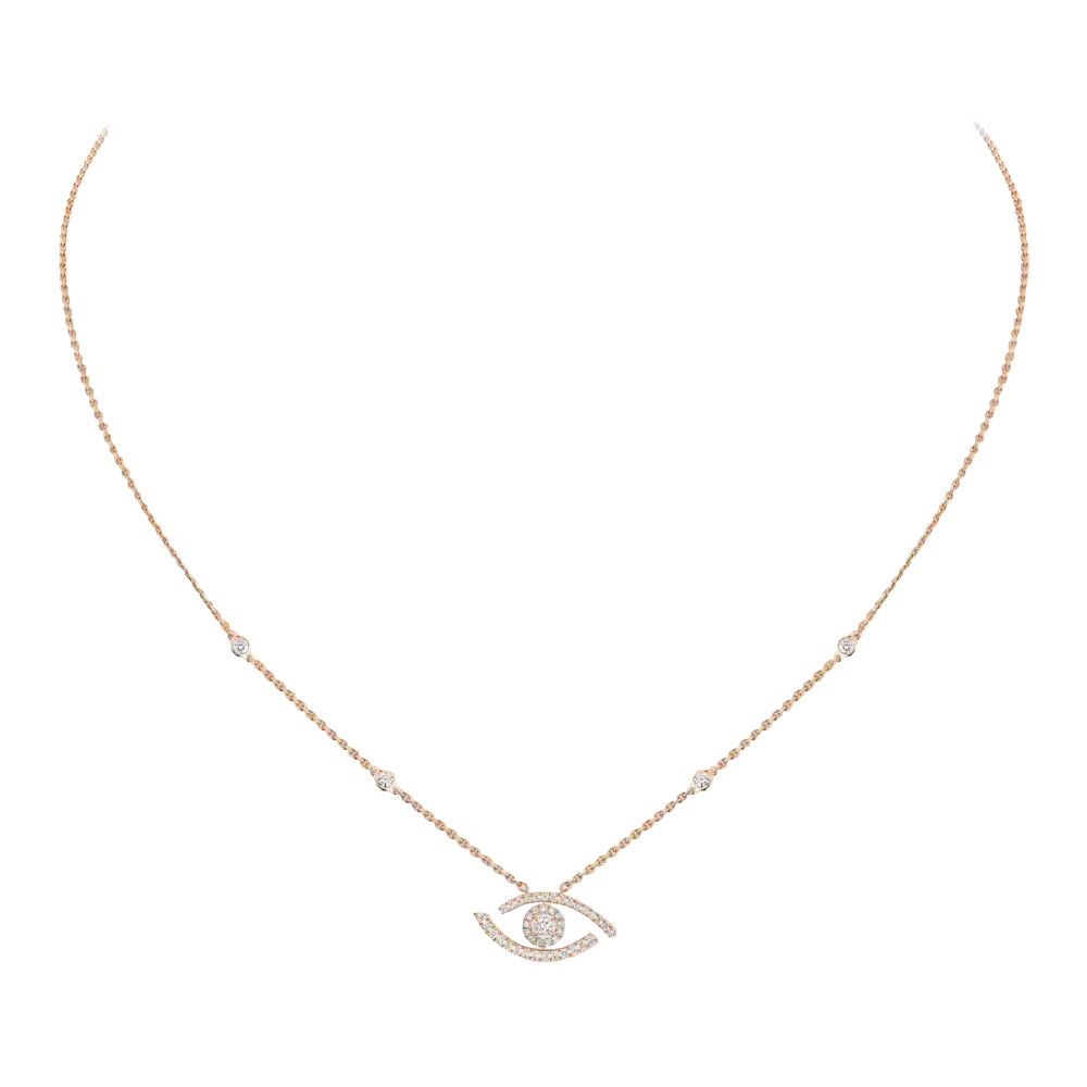 Lucky Eye pavé necklace