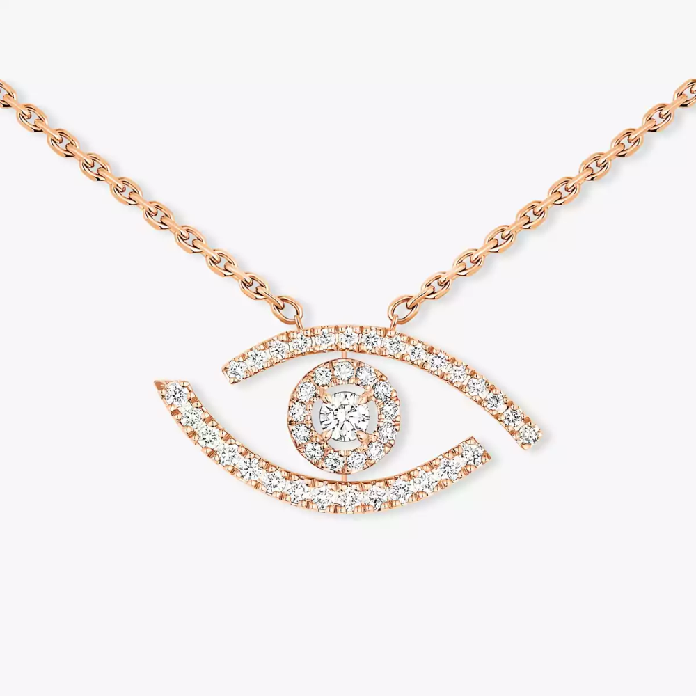 Lucky Eye pavé necklace