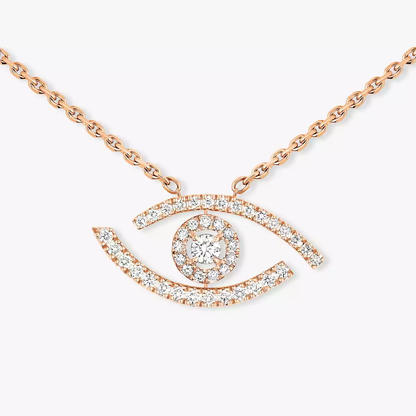 Lucky Eye pavé necklace