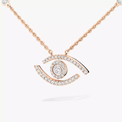 Lucky Eye pavé necklace