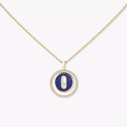 Lucky Move Kette KM Lapislazuli Kette Diamant Gelbgold