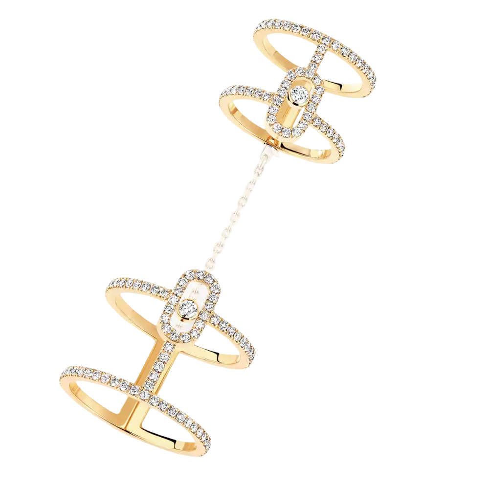 Move Uno multi-wear pavé ring
