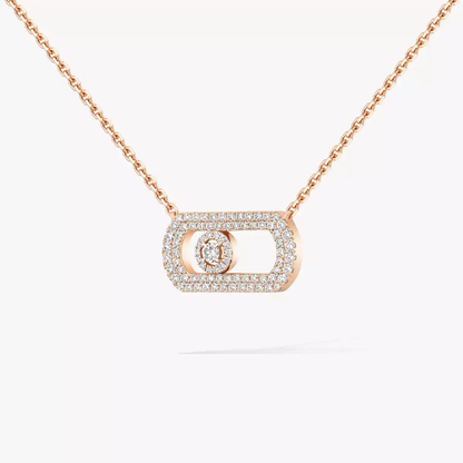 Collier pavé So Move Collier Diamant Or Rose