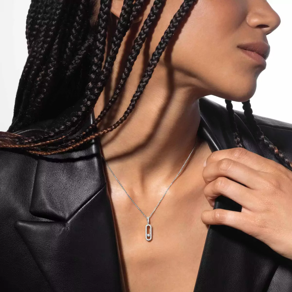 Move Uno pavé necklace large