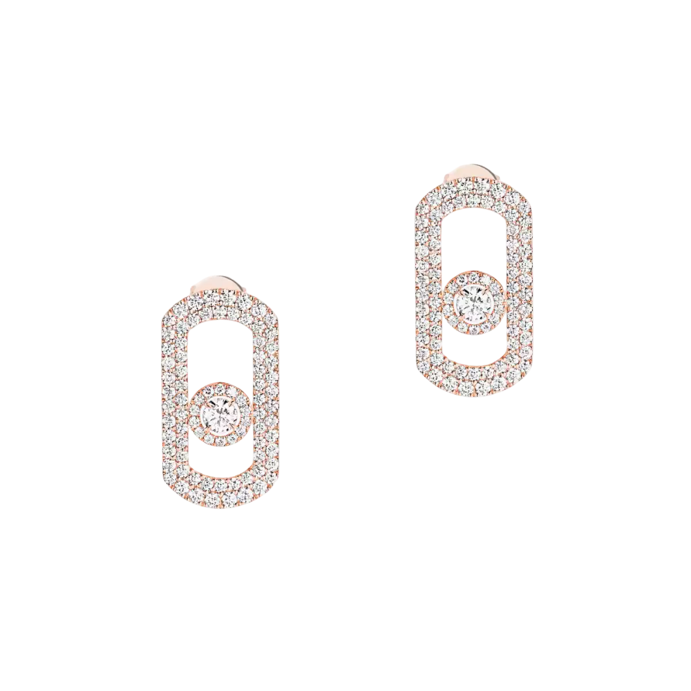 So Move pavé earrings