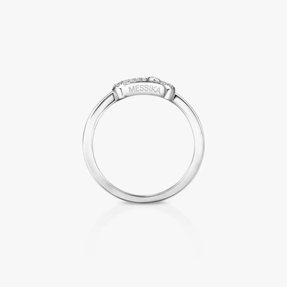 Move Uno half pavé ring