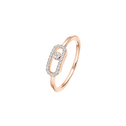 Move Uno half pavé ring
