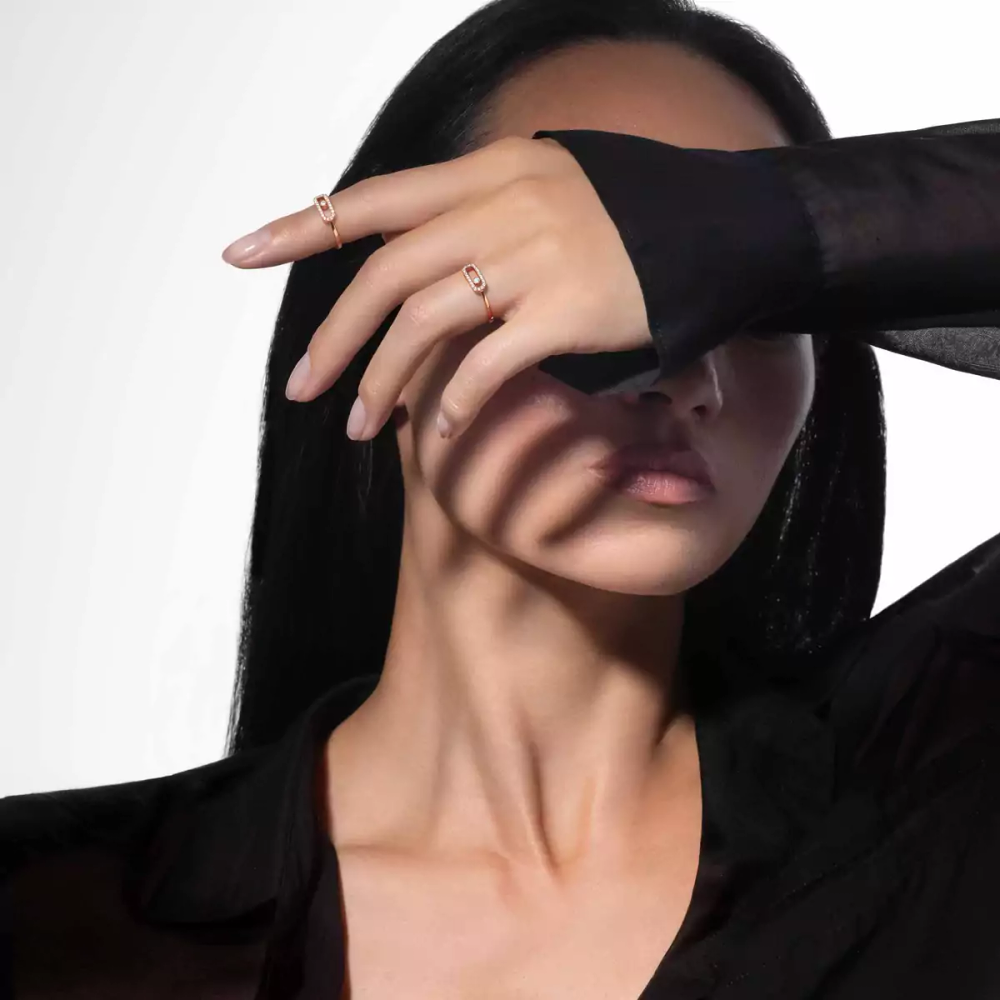 Bague Move Uno Ring Diamant Roségold