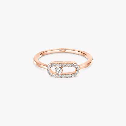 Bague Move Uno Ring Diamant Roségold