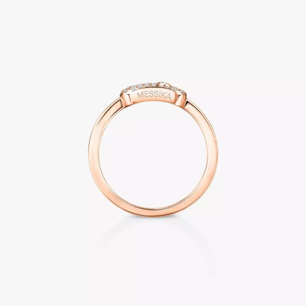 Move Uno half pavé ring