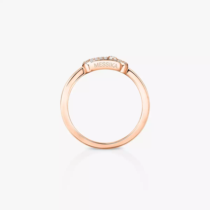 Move Uno half pavé ring