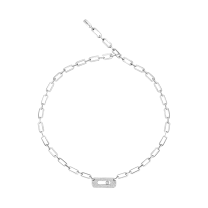 Collier Move Link Collier Diamant Or Blanc
