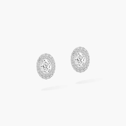 Divine Enigma oval-cut earrings