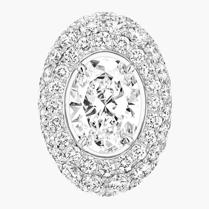 Divine Enigma oval-cut earrings