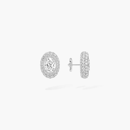 Divine Enigma oval-cut earrings
