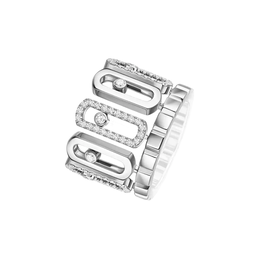 Move Iconica Bague Diamant Or Blanc