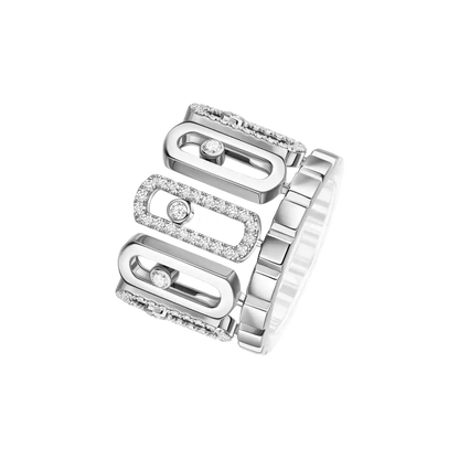 Move Iconica Bague Diamant Or Blanc