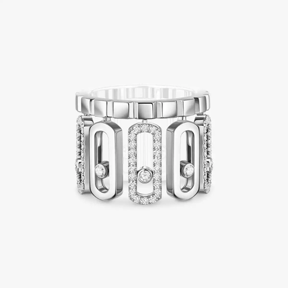 Move Iconica Bague Diamant Or Blanc