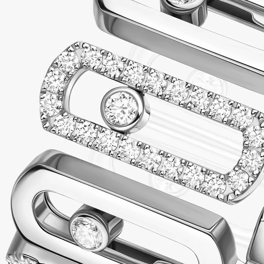 Move Iconica Bague Diamant Or Blanc