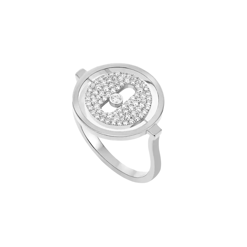 Lucky Move pavé ring, small model