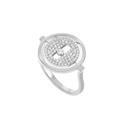 Lucky Move pavé ring, small model