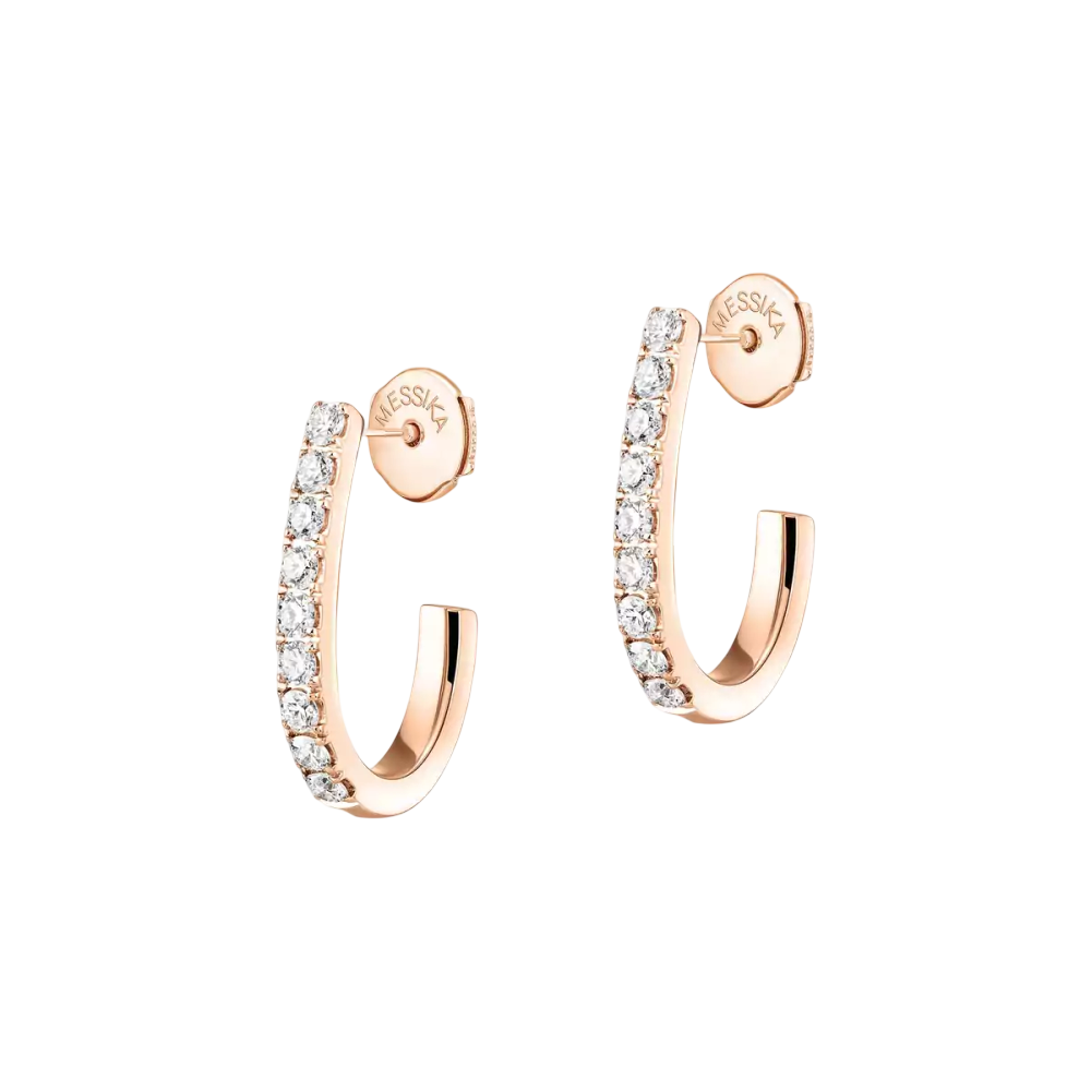Gatsby hoop earrings small