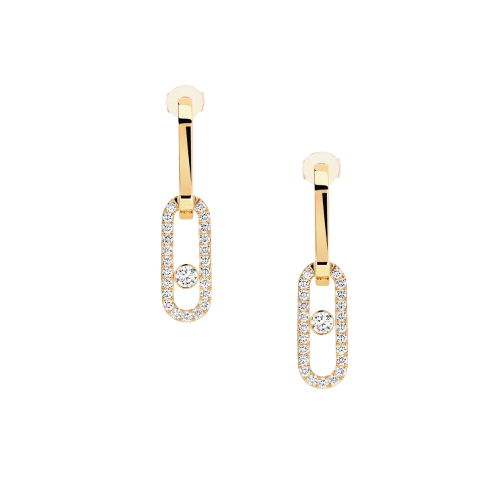 Boucles d'oreilles Move Link Boucles d'oreilles Diamant Or Jaune